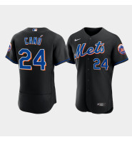 Men's New York Mets Robinson Cano 2022 Authentic Alternate Black Jersey