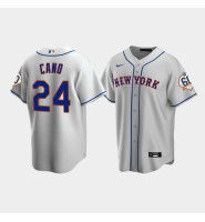 Men's New York Mets Robinson Cano 60th Anniversary Replica Gray Jersey Men's New York Mets Robinson Cano 60th Anniversary Replica Gray Jersey