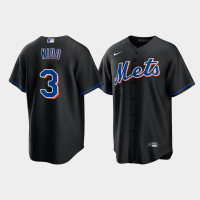 Men's New York Mets Tomas Nido 2022 Replica Alternate Black Jersey
