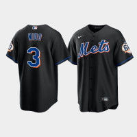 Men's New York Mets Tomas Nido 60th Anniversary Replica Black Jersey