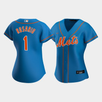 Women's New York Mets Amed Rosario #1 Royal Replica Nike 2020 Alternate Jersey