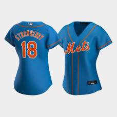 Women's New York Mets Darryl Strawberry #18 Royal Replica Nike 2020 Alternate Jersey