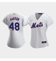 Women's New York Mets Jacob deGrom #48 White Replica Nike 2020 Home Jersey Women's New York Mets Jacob deGrom #48 White Replica Nike 2020 Home Jersey