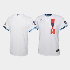 Youth New York Mets White 2021 MLB All-Star Game Jersey