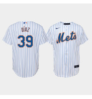 Youth New York Mets Edwin Diaz #39 White Replica Nike Home Jersey Youth New York Mets Edwin Diaz #39 White Replica Nike Home Jersey