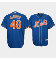 Youth New York Mets Jacob deGrom #48 Royal Cool Base Majestic Official Alternate Jersey