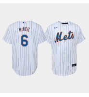 Youth New York Mets Jeff McNeil #6 White Replica Nike Home Jersey
