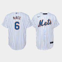 Youth New York Mets Jeff McNeil #6 White Replica Nike Home Jersey