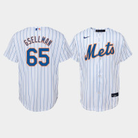 Youth New York Mets Robert Gsellman #65 White Replica Nike Home Jersey