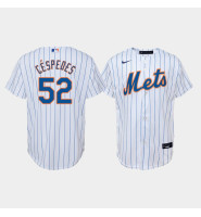 Youth New York Mets Yoenis Cespedes #52 White Replica Nike Home Jersey
