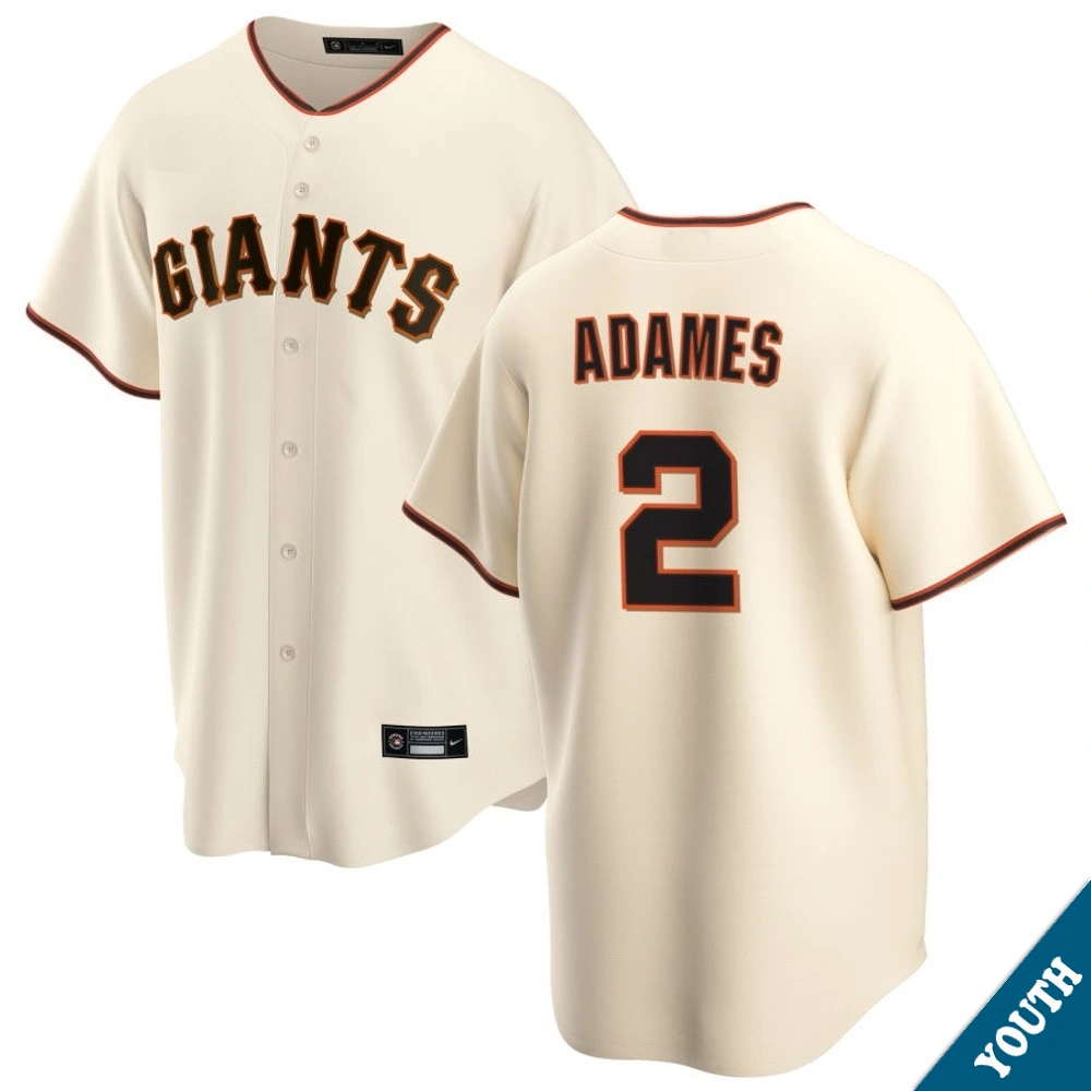 Youth San Francisco Giants Willy Adames #2 Home Cream Replica Jersey