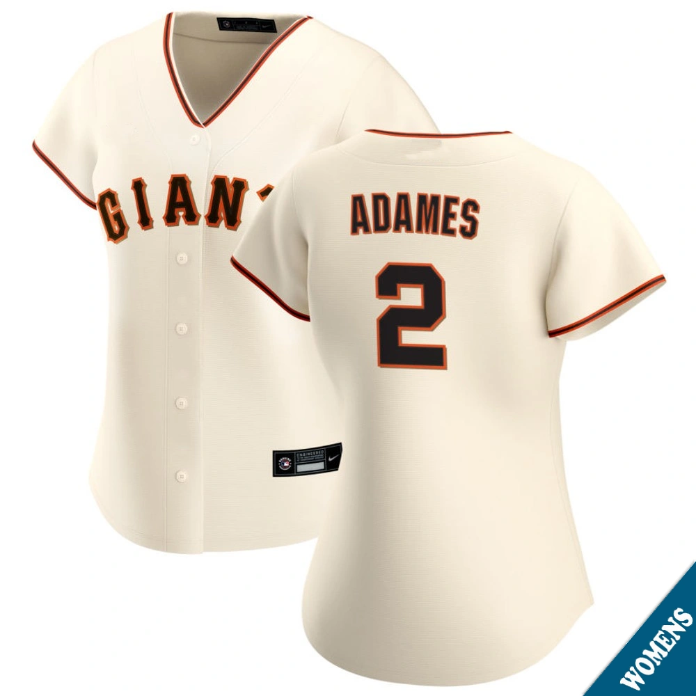 Women's San Francisco Giants Willy Adames #2 Home Cream Replica Jersey