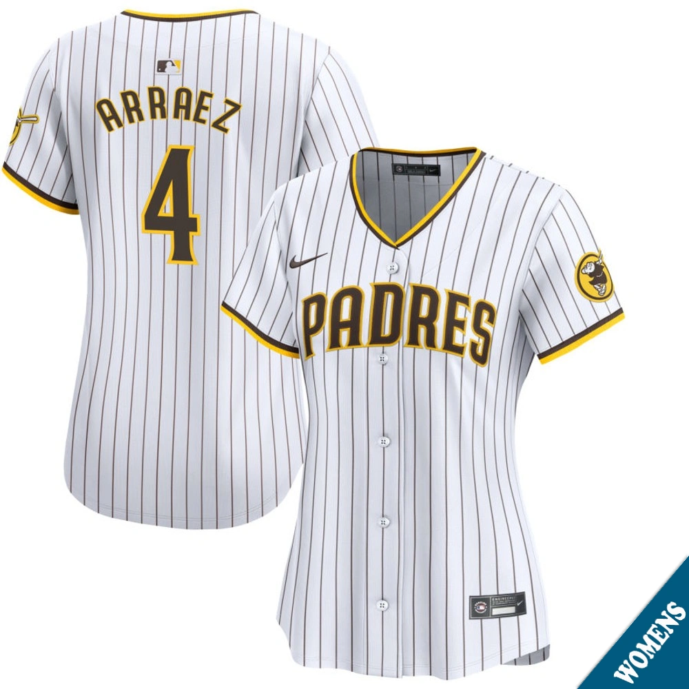 Women's San Diego Padres Luis Arraez #4 Home White Limited Jersey