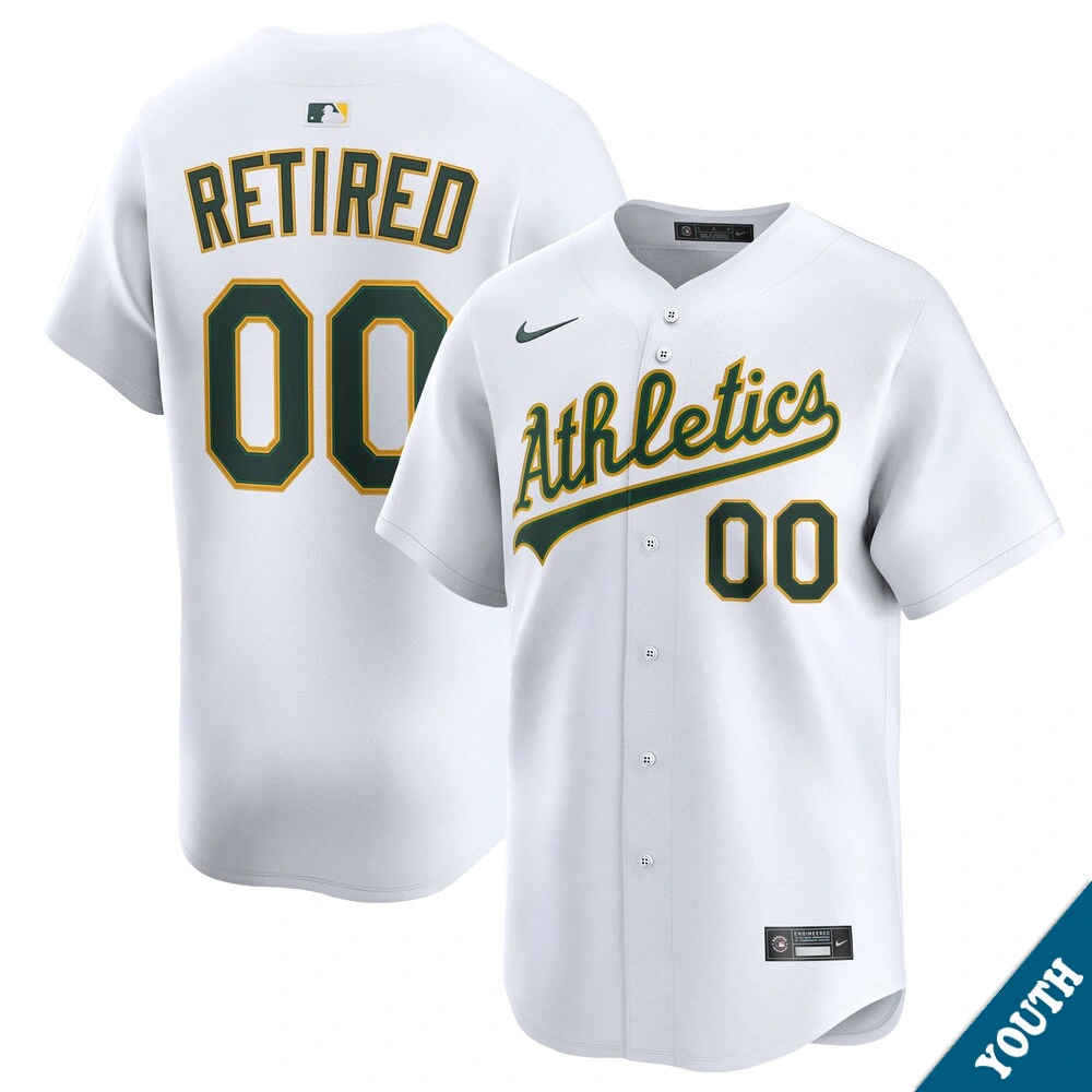 Youth Athletics Custom Home White Limited Former Player‌ Jersey