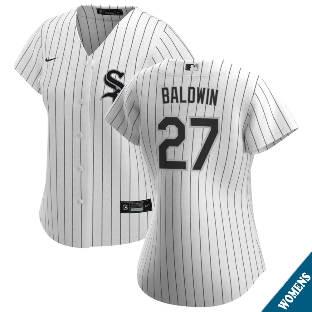 Women's Chicago White Sox Brooks Baldwin #27 Home White Replica Jersey Women's Chicago White Sox Brooks Baldwin #27 Home White Replica Jersey