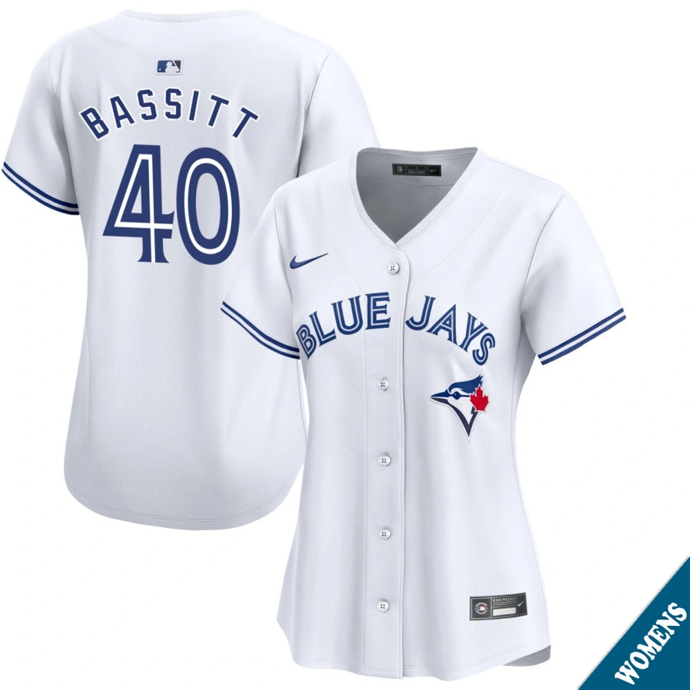 Women's Toronto Blue Jays Chris Bassitt #40 Home White Limited Jersey
