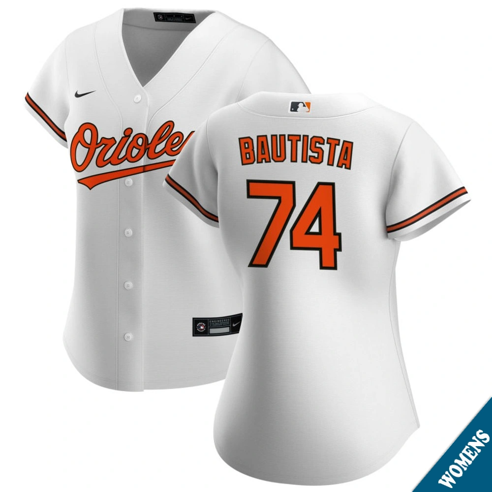 Women's Baltimore Orioles Felix Bautista #74 Home White Replica Jersey Women's Baltimore Orioles Felix Bautista #74 Home White Replica Jersey