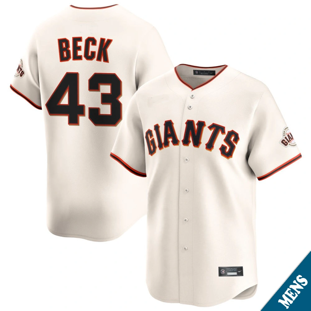 Men's San Francisco Giants Tristan Beck #43 Home Cream Limited Jersey