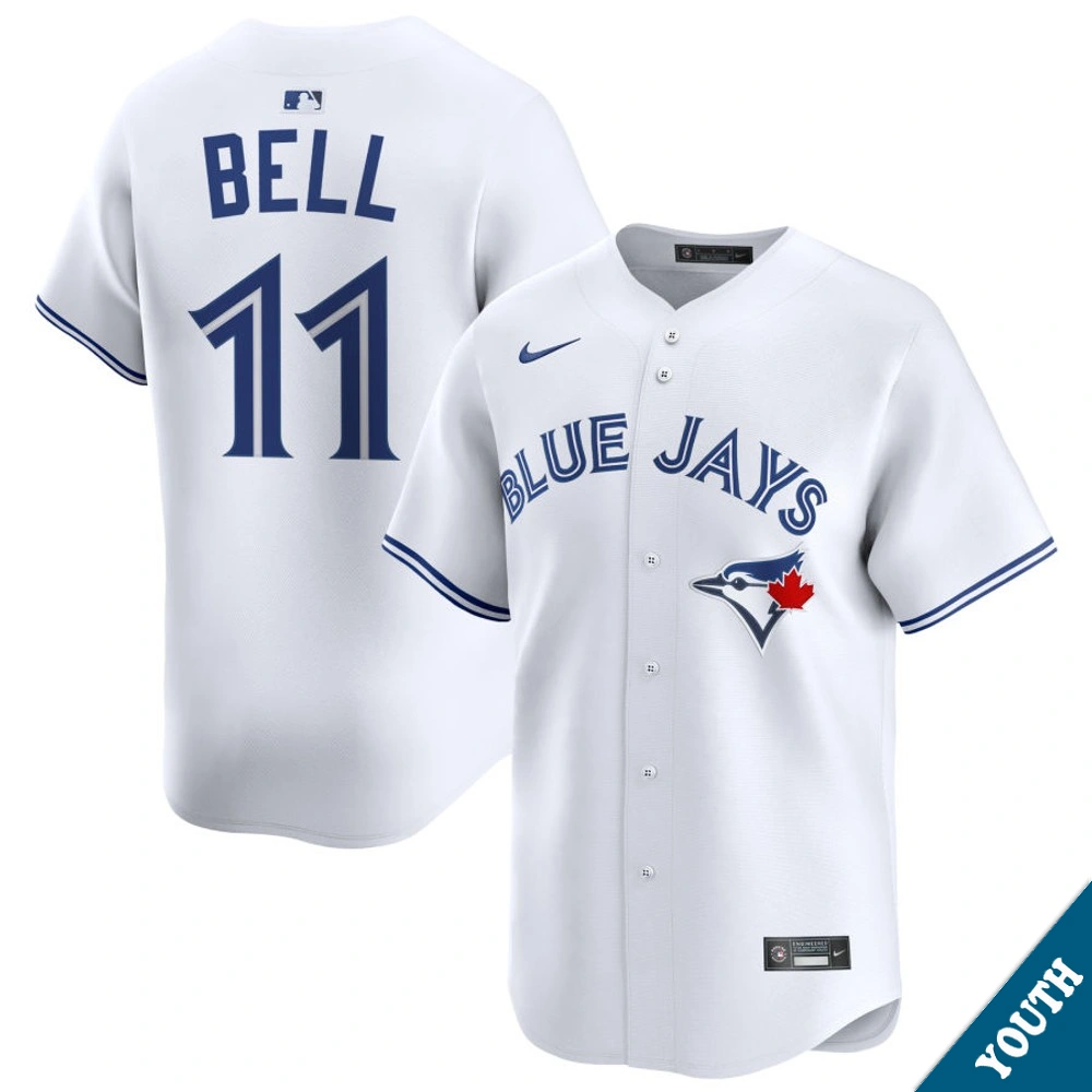 Youth Toronto Blue Jays George Bell #11 Home White Limited Former Player‌ Jersey