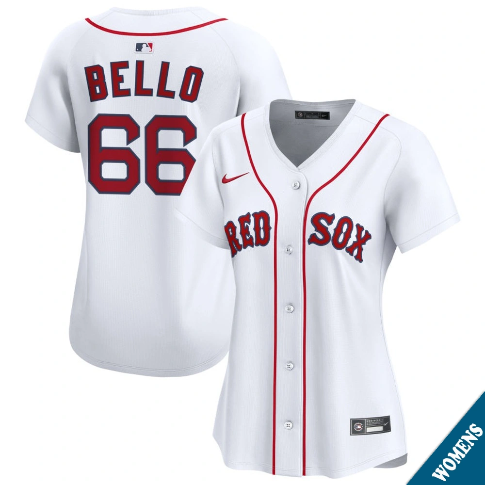 Women's Boston Red Sox Brayan Bello #66 Home White Limited Jersey