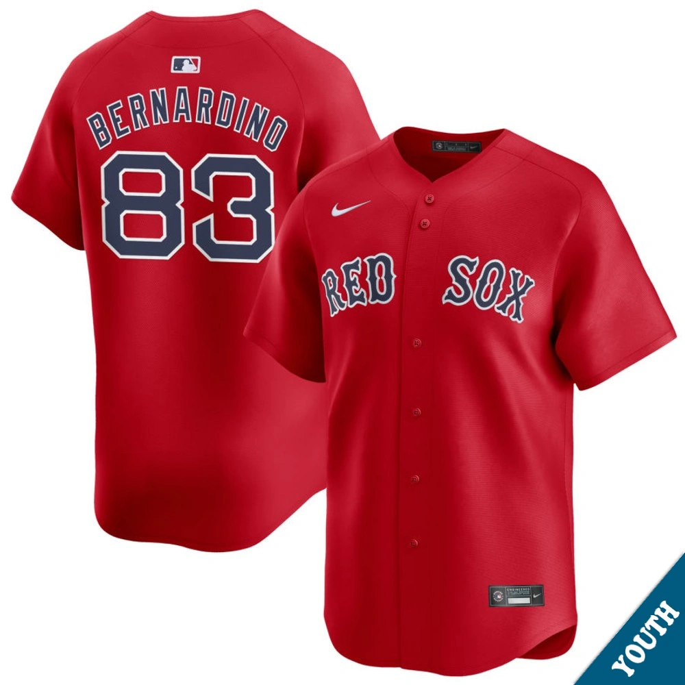 Youth Boston Red Sox Brennan Bernardino #83 Red Alternate Limited Jersey Youth Boston Red Sox Brennan Bernardino #83 Red Alternate Limited Jersey