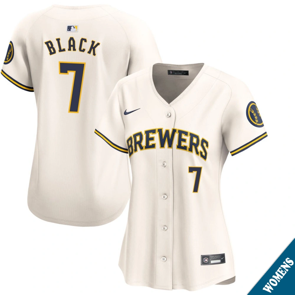 Women's Milwaukee Brewers Tyler Black #7 Home Cream Limited Jersey