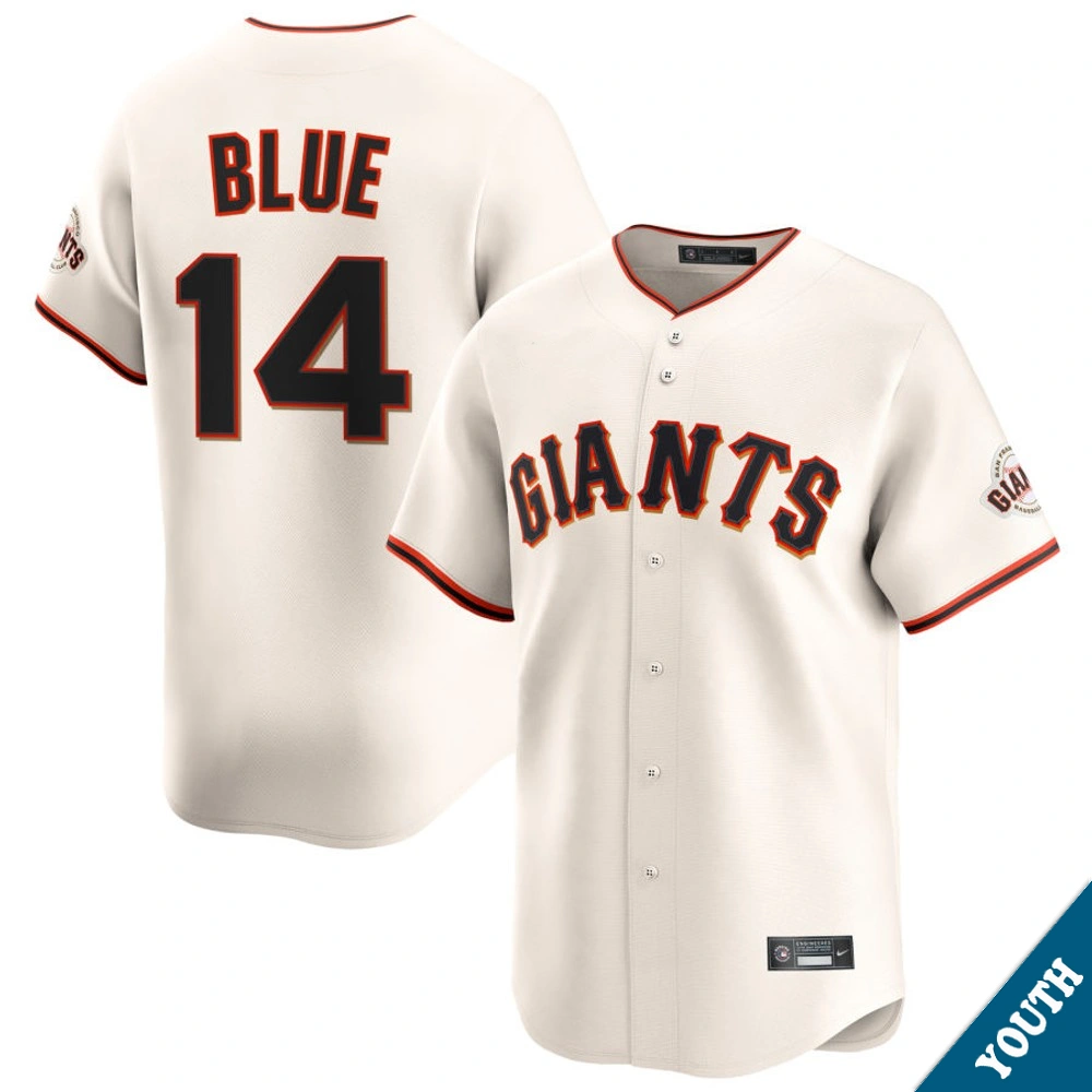 Youth San Francisco Giants Vida Blue #14 Home Cream Limited Former Player‌ Jersey