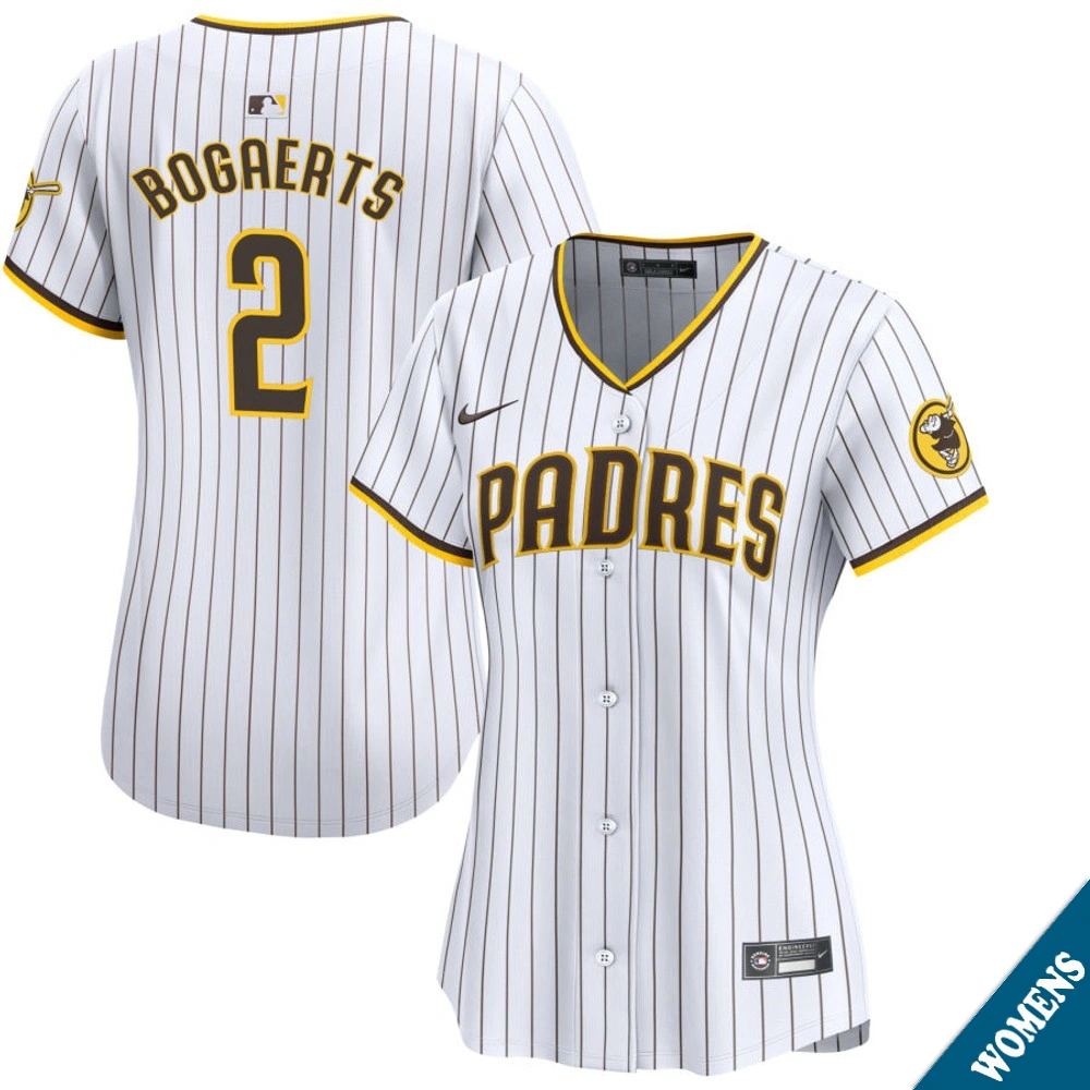 Women's San Diego Padres Xander Bogaerts #2 Home White Limited Jersey