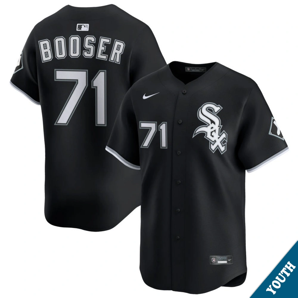Youth Chicago White Sox Cam Booser #71 Black Alternate Limited Jersey Youth Chicago White Sox Cam Booser #71 Black Alternate Limited Jersey