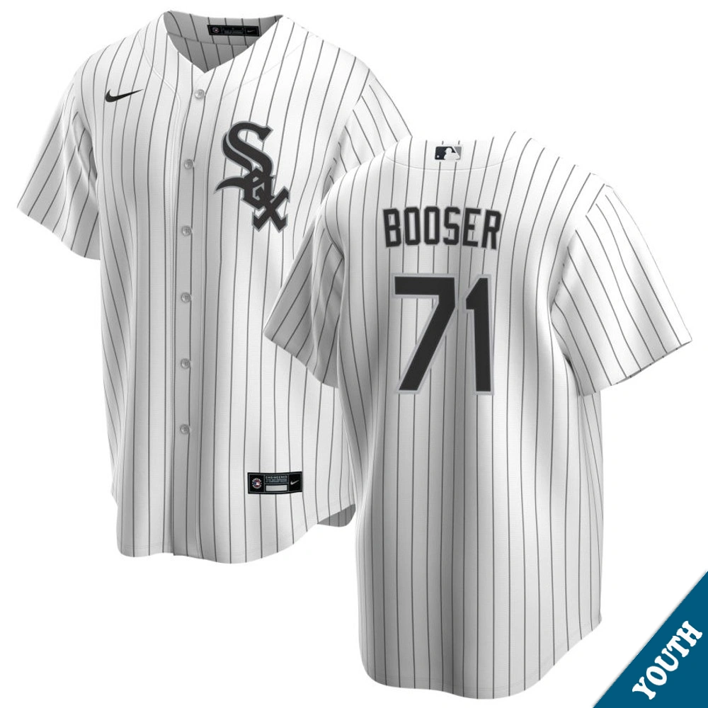 Youth Chicago White Sox Cam Booser #71 Home White Replica Jersey Youth Chicago White Sox Cam Booser #71 Home White Replica Jersey