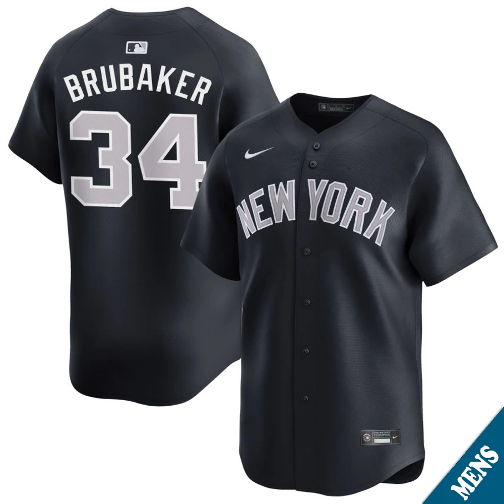 Men's New York Yankees JT Brubaker #34 Navy Alternate Limited Jersey