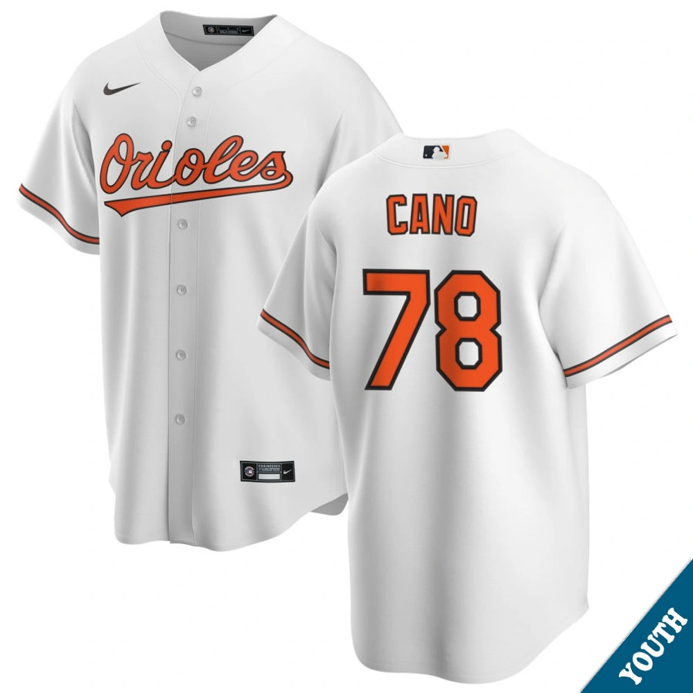 Youth Baltimore Orioles Yennier Cano #78 Home White Replica Jersey Youth Baltimore Orioles Yennier Cano #78 Home White Replica Jersey