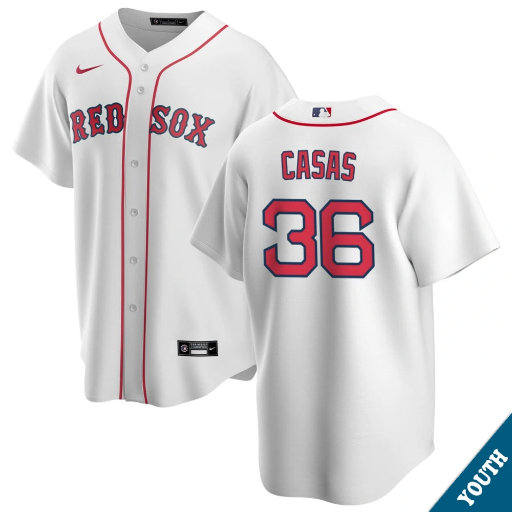 Youth Boston Red Sox Triston Casas #36 Home White Replica Jersey Youth Boston Red Sox Triston Casas #36 Home White Replica Jersey