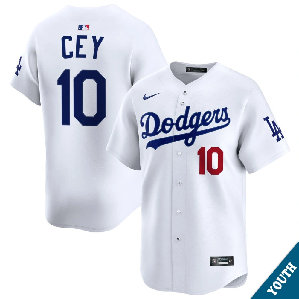 Youth Los Angeles Dodgers Ron Cey #10 Home White Limited Former Player‌ Jersey