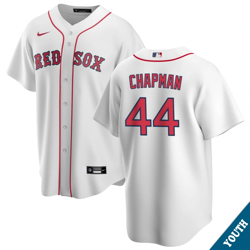 Youth Boston Red Sox Aroldis Chapman #44 Home White Replica Jersey Youth Boston Red Sox Aroldis Chapman #44 Home White Replica Jersey