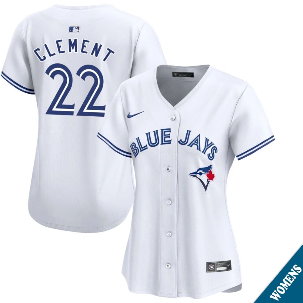 Women's Toronto Blue Jays Ernie Clement #22 Home White Limited Jersey