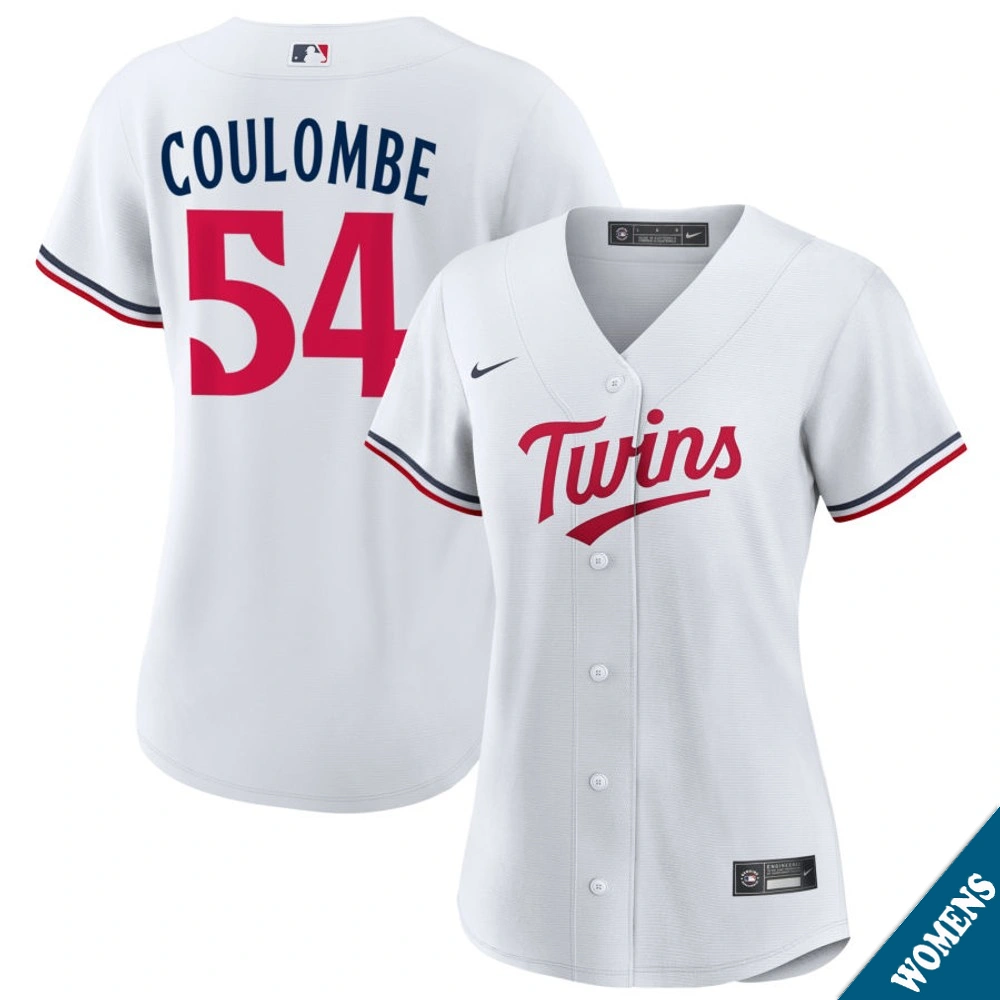 Women's Minnesota Twins Danny Coulombe #54 Home White Replica Jersey
