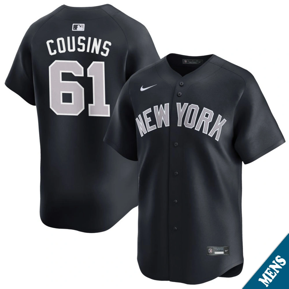 Men's New York Yankees Jake Cousins #61 Navy Alternate Limited Jersey