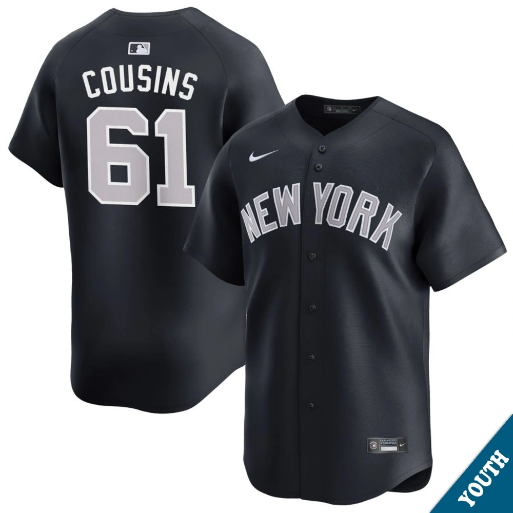 Youth New York Yankees Jake Cousins #61 Navy Alternate Limited Jersey