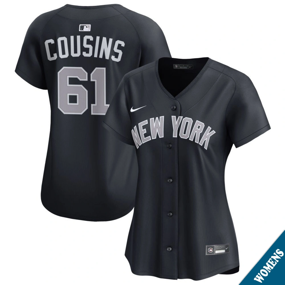 Women's New York Yankees Jake Cousins #61 Navy Alternate Limited Jersey