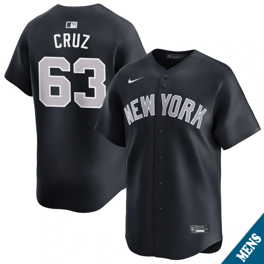 Men's New York Yankees Fernando Cruz #63 Navy Alternate Limited Jersey