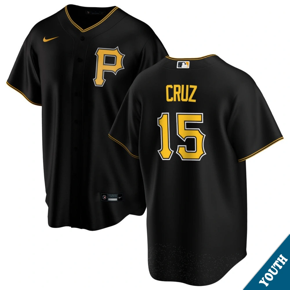 Youth Pittsburgh Pirates Henry Davis #32 Black Alternate Replica Jersey