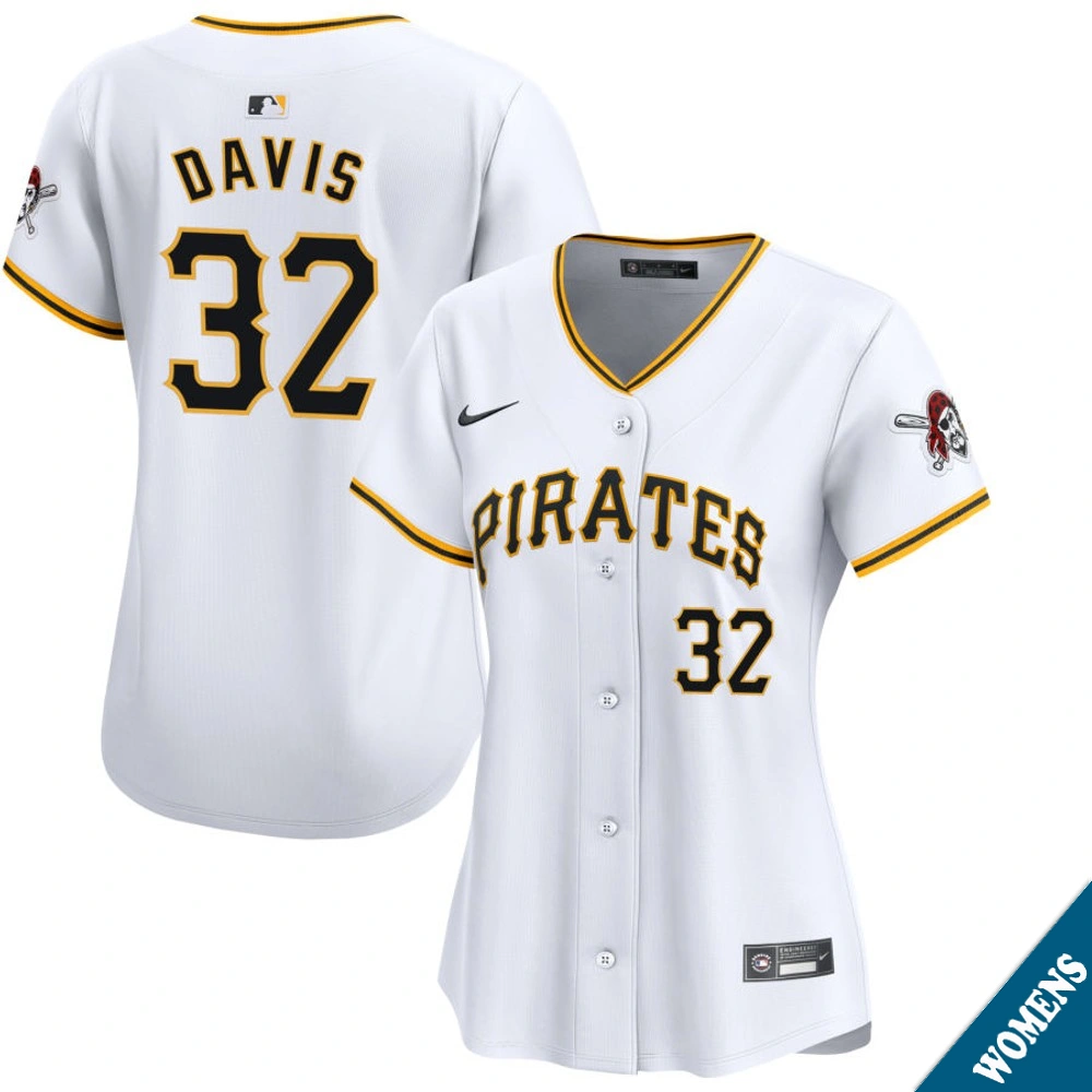 Women's Pittsburgh Pirates Henry Davis #32 Home White Limited Jersey
