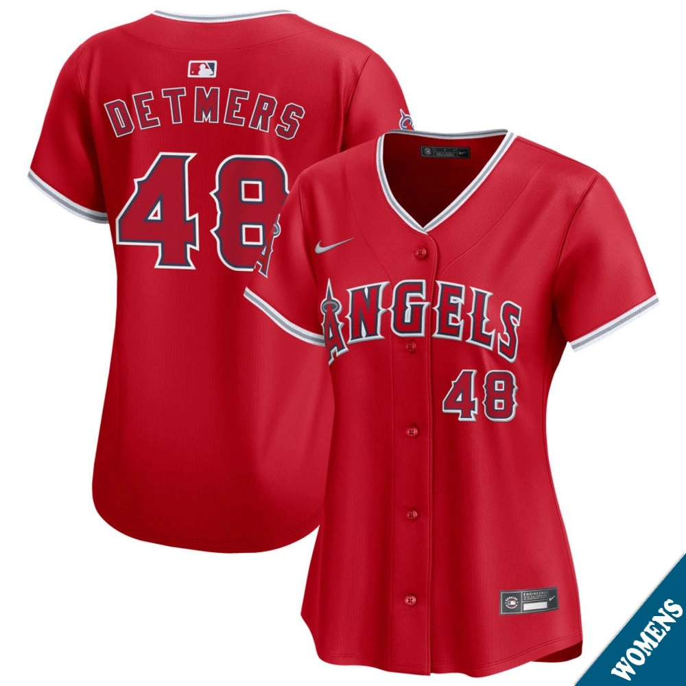 Women's Los Angeles Angels Reid Detmers #48 Red Alternate Limited Jersey