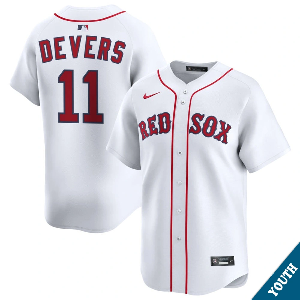 Youth Boston Red Sox Rafael Devers #11 Home White Limited Jersey Youth Boston Red Sox Rafael Devers #11 Home White Limited Jersey