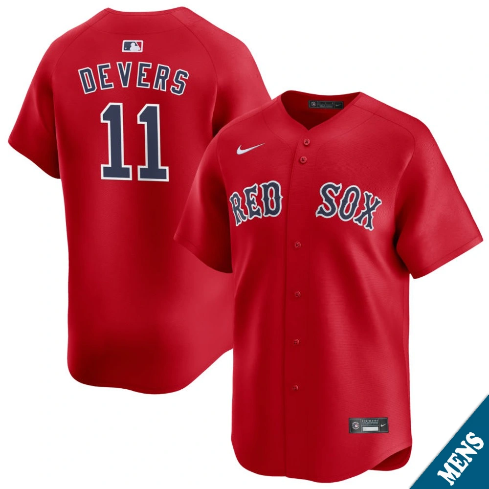 Men's Boston Red Sox Rafael Devers #11 Red Alternate Limited Jersey