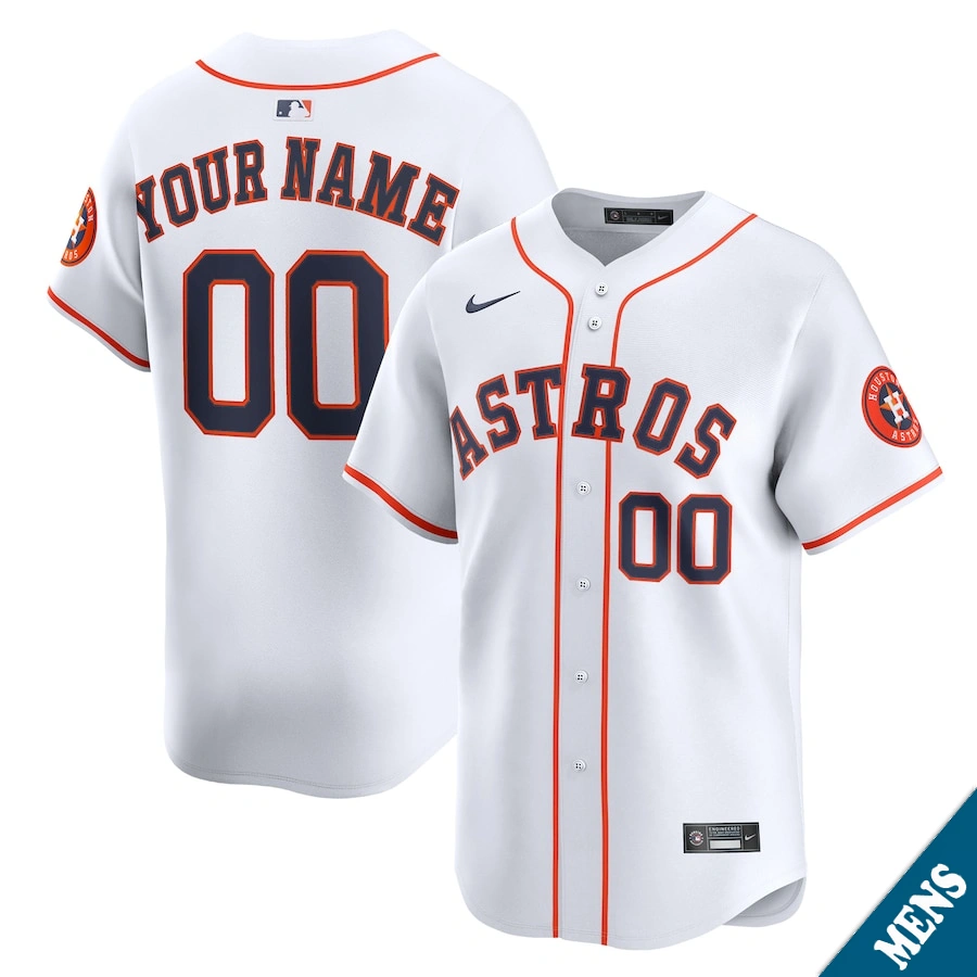 Men's Houston Astros Yainer Diaz #21 Home White Limited Jersey