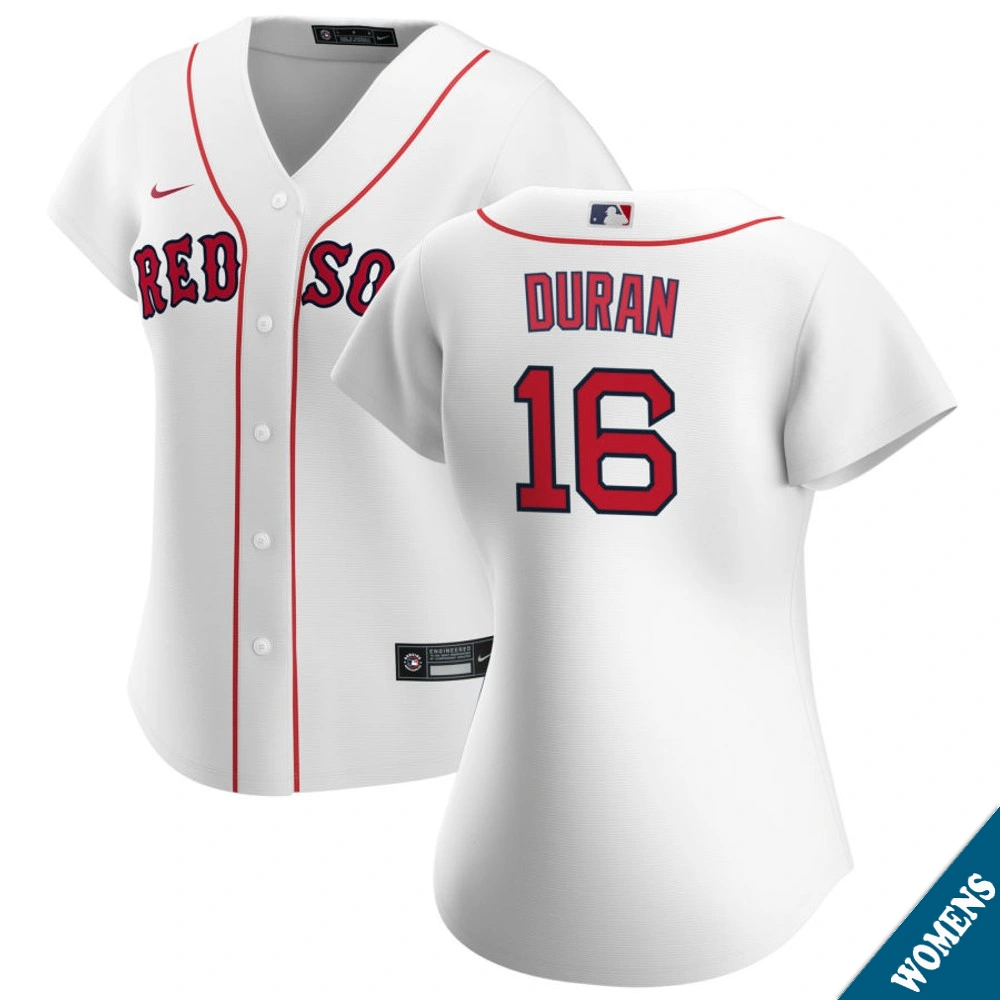 Women's Boston Red Sox Jarren Duran #16 Home White Replica Jersey