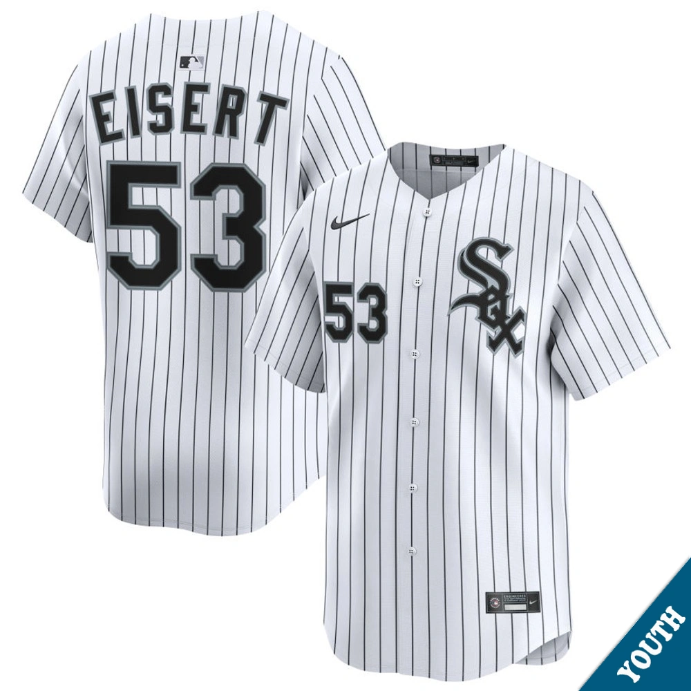Youth Chicago White Sox Brandon Eisert #53 Home White Limited Jersey