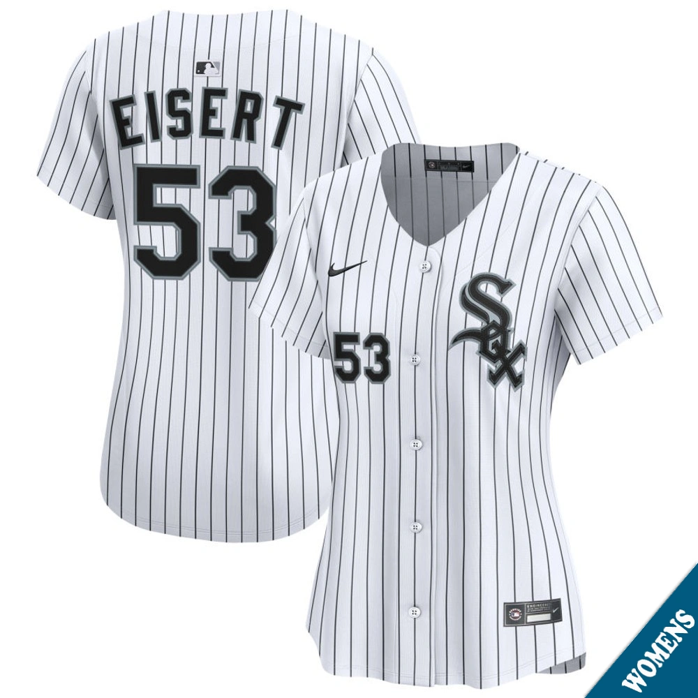 Women's Chicago White Sox Brandon Eisert #53 Home White Limited Jersey